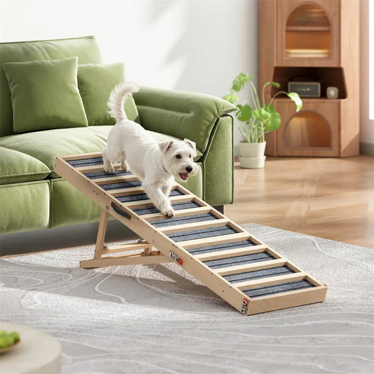 Coziwow 55"L Portable Wooden Dog Ramp - 55″L Extended Version