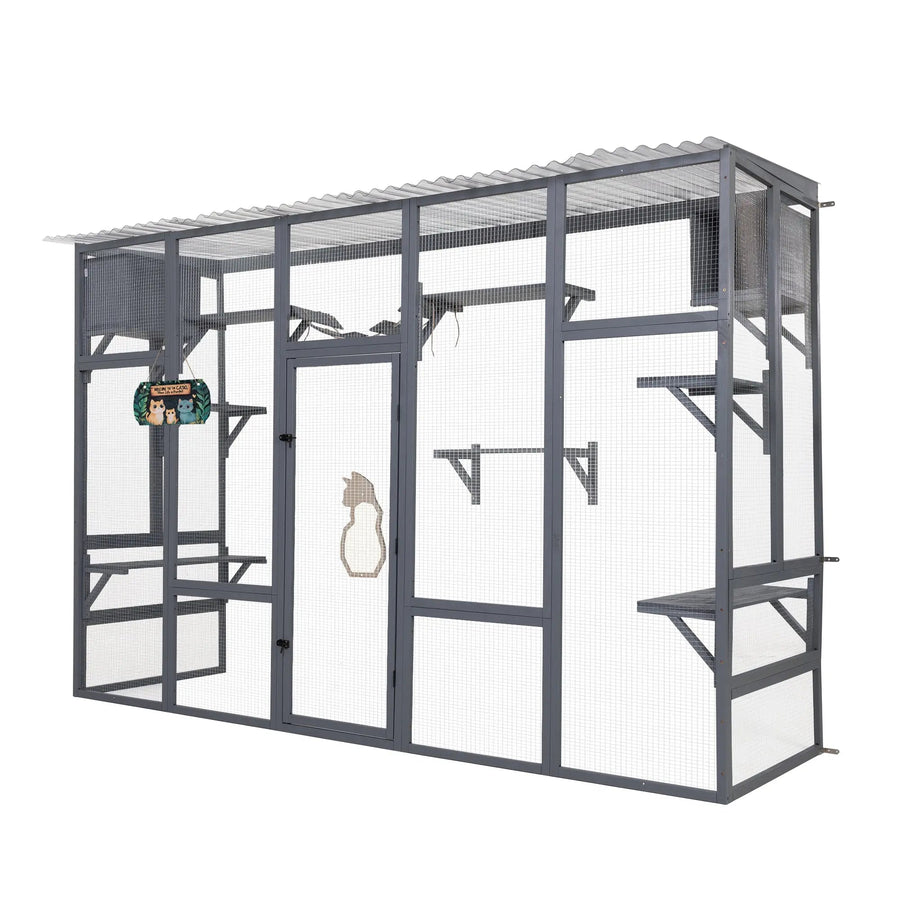 Coziwow 104"L 3-Side Extra Large Catio - Upgraded (Wood Reinforcements & Custom Lock)
