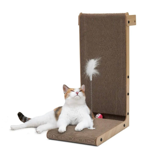 Coziwow 15''L L-Shape Cat Scratcher Pad