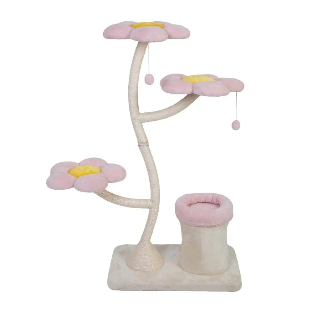 Coziwow 57''H Flower Cat Tree Tower with Condo
