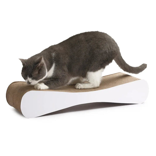 Coziwow Curved Corrugated Cardboard Cat Scratcher