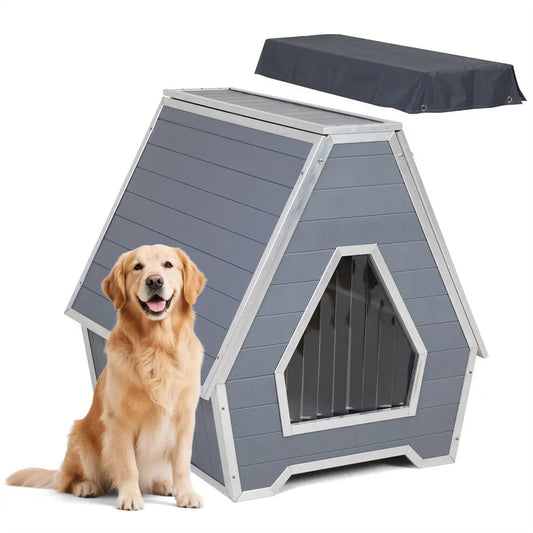 Coziwow 35"L Irregular Aluminum Weatherproof Dog House