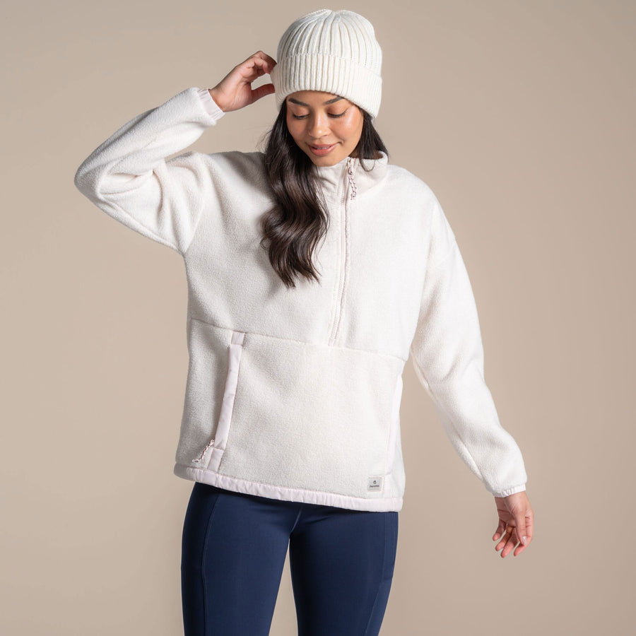 Craghoppers Women's Sanaa Half Zip Fleece | Ecru