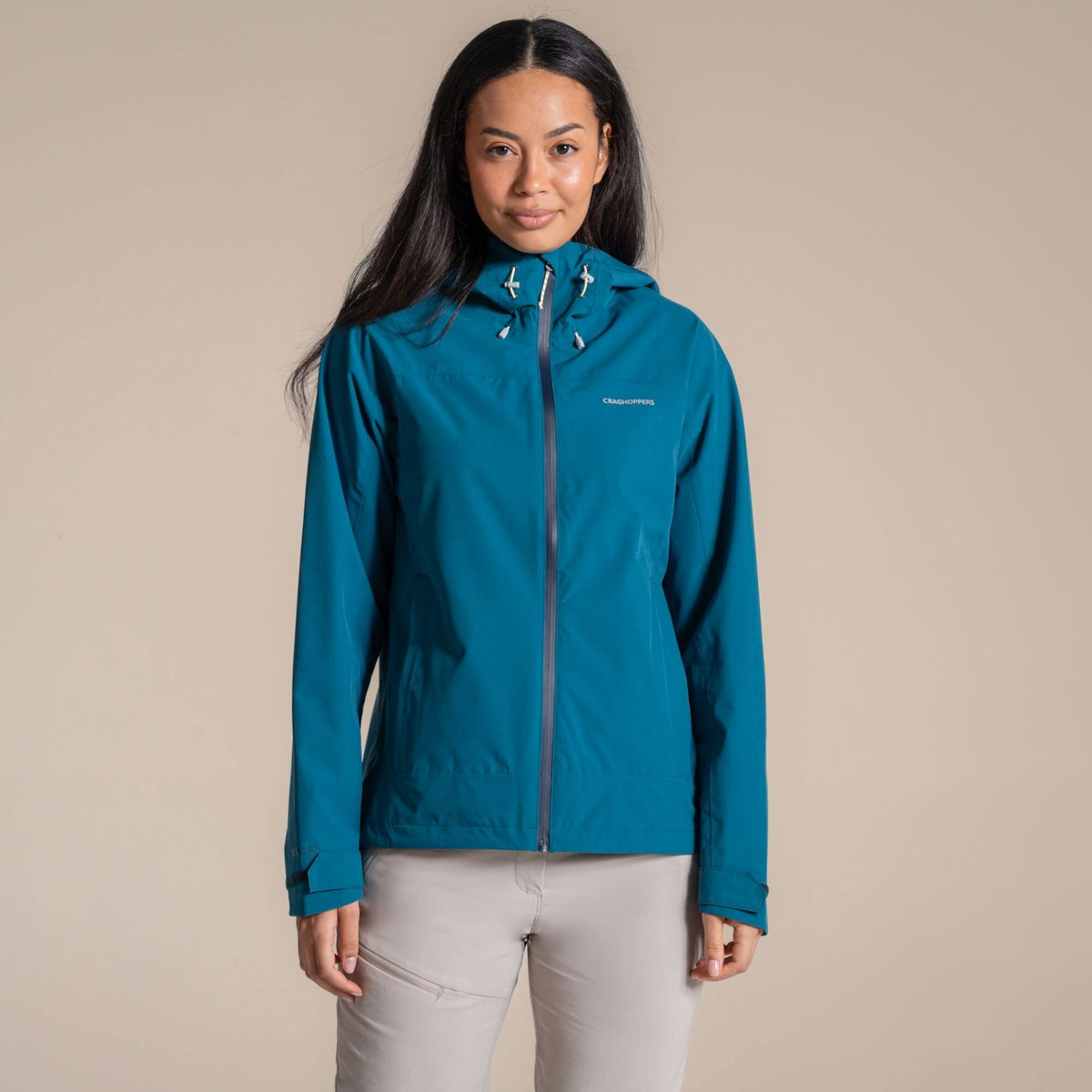 Craghoppers Women's Zohra Waterproof Jacket | Teal Sapphire
