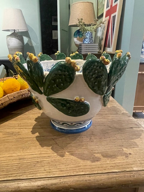 Handmade Italian Cactus Bowl