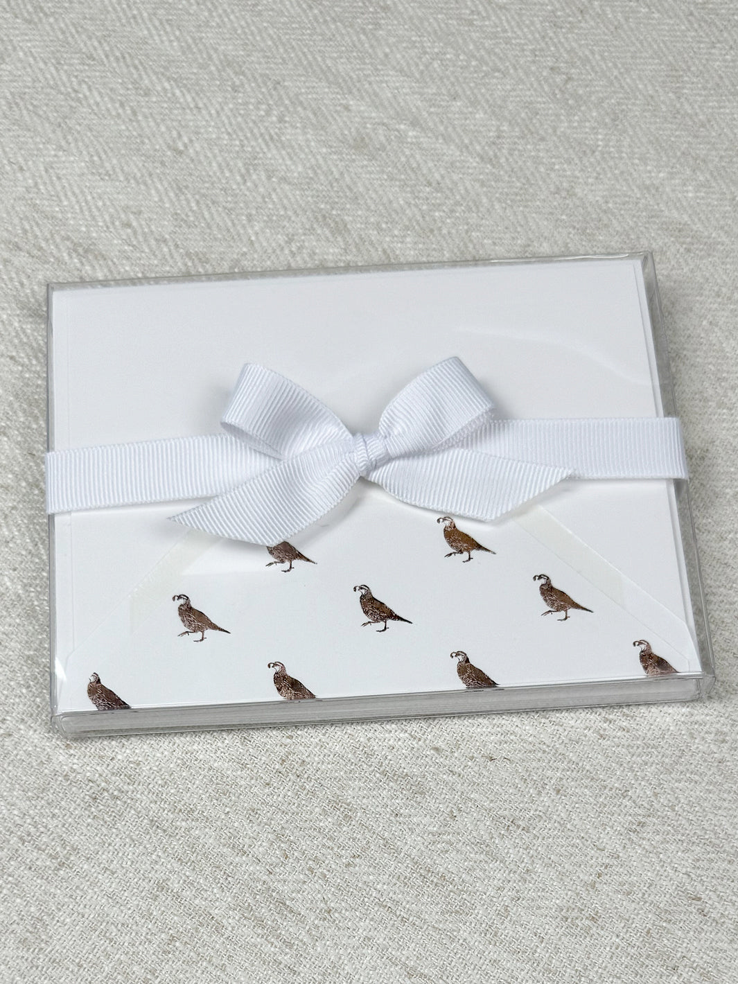 'California Quail Note Set by Nathan Turner - Brown