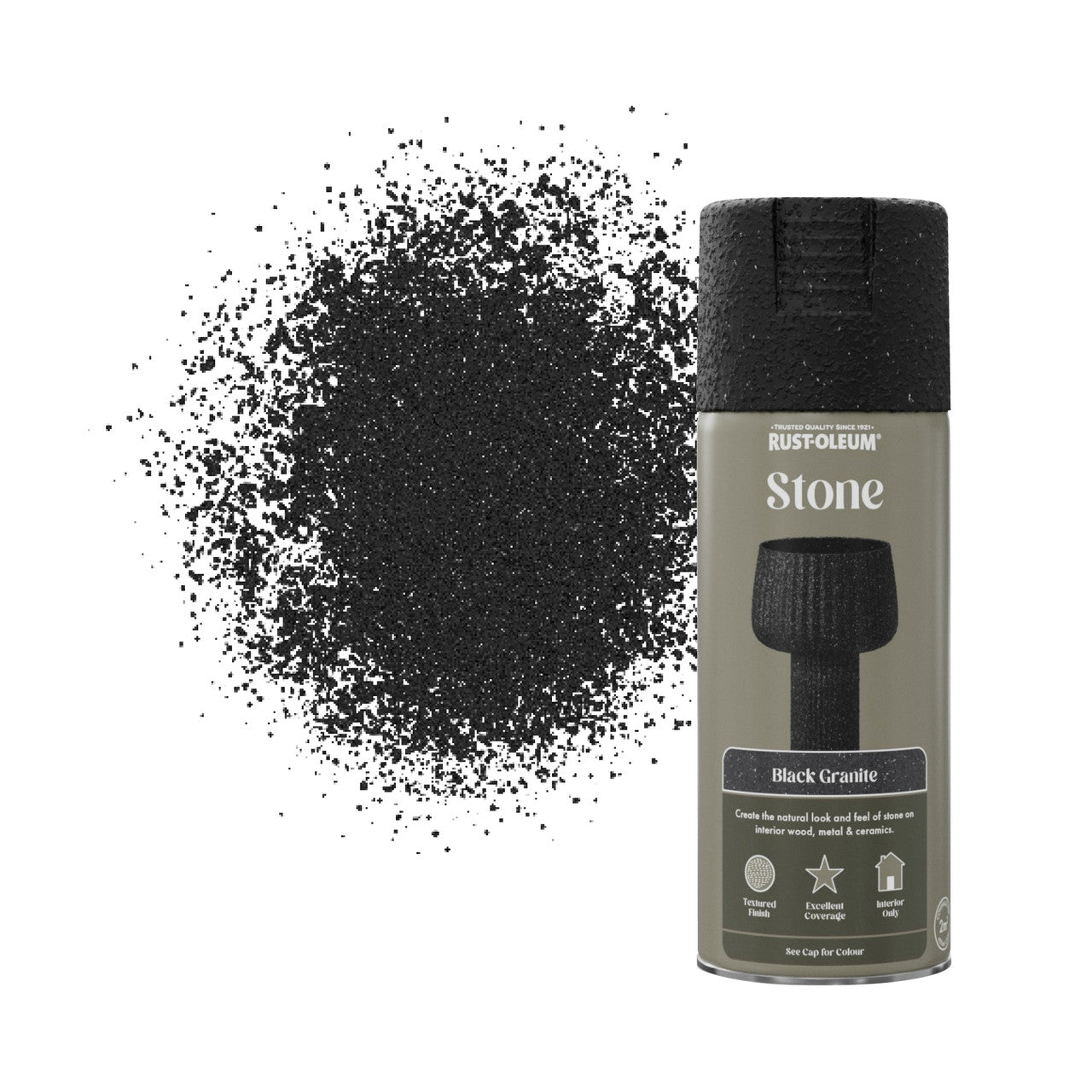 Stone Spray Paint - Black Granite 400ml
