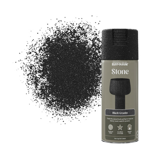 Stone Spray Paint - Black Granite 400ml