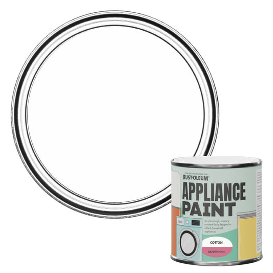 Rust-Oleum White Satin Appliance Paint - Cotton 250ml