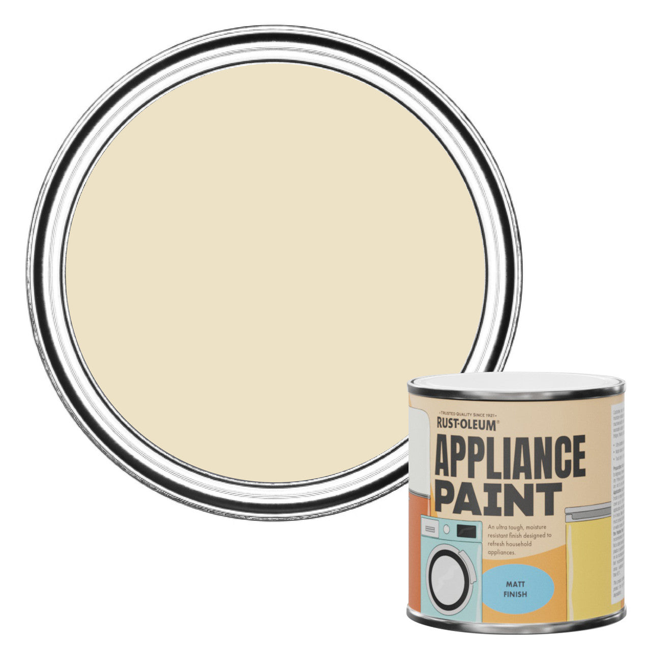 Rust-Oleum Beige Matt Appliance Paint - Featherstone 250ml