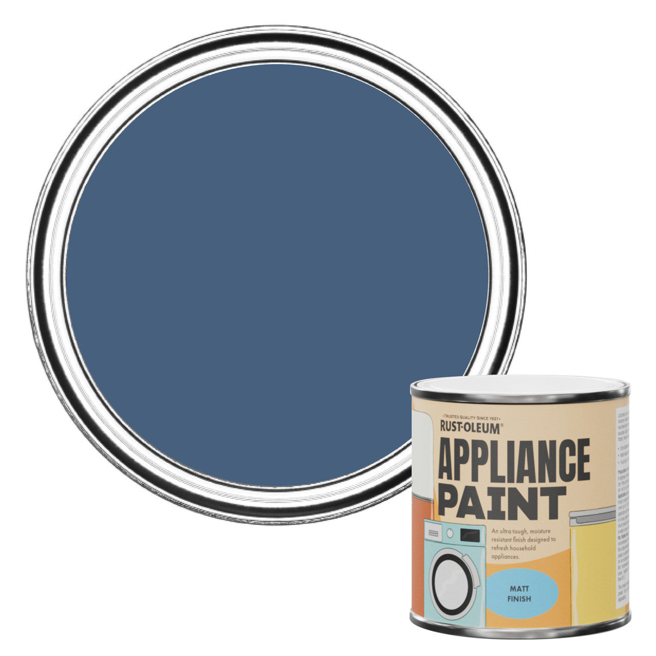 Rust-Oleum Blue Matt Appliance Paint - Ink Blue 250ml