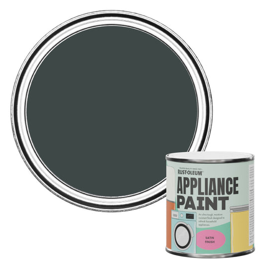 Rust-Oleum Black Satin Appliance Paint - Black Sand 250ml