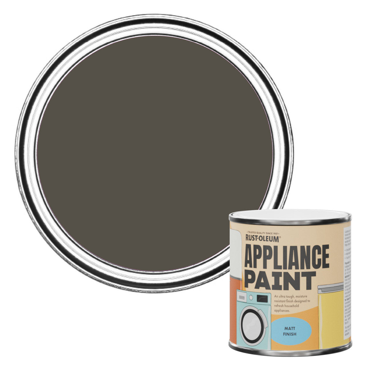 Rust-Oleum Brown Matt Appliance Paint - Fallow 250ml