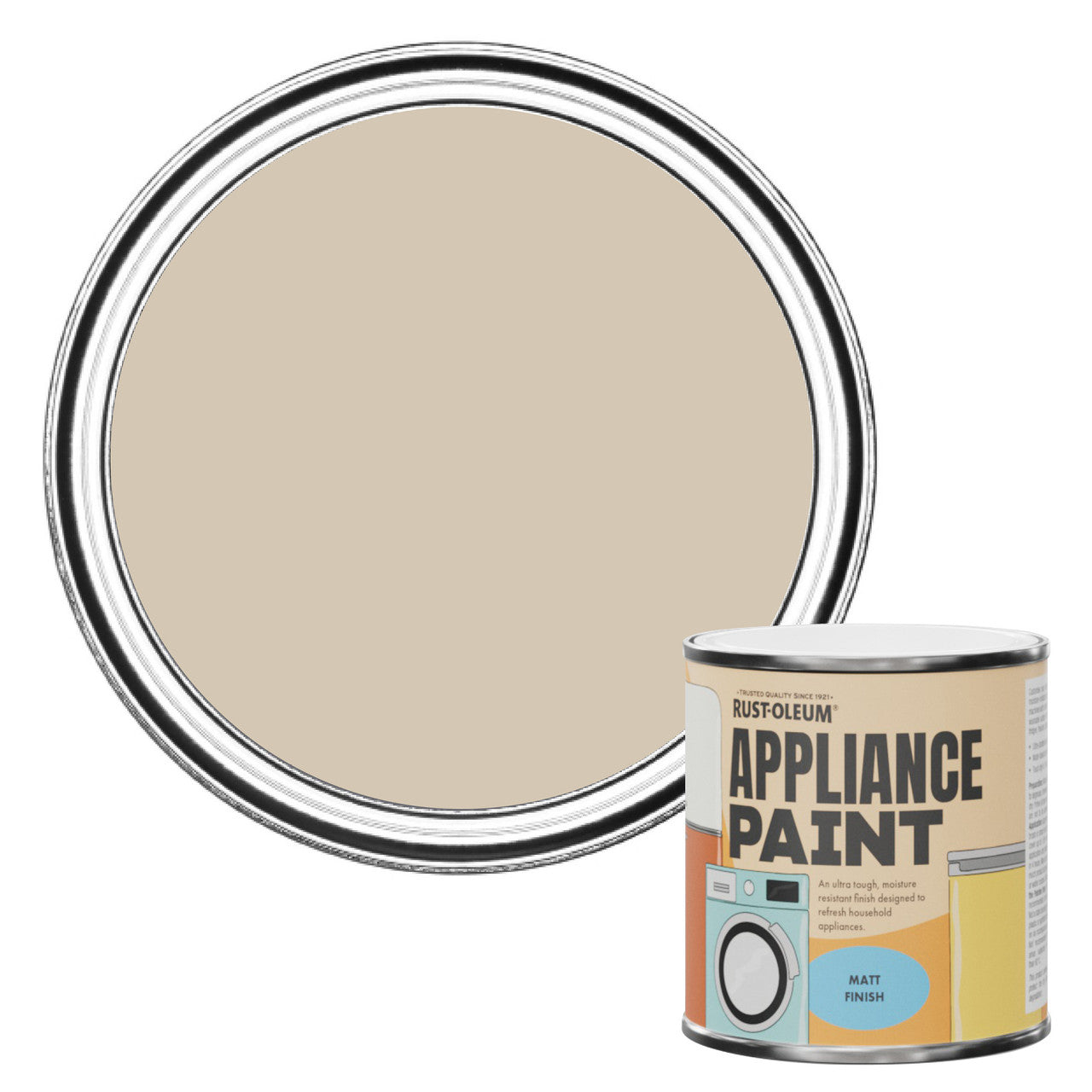 Rust-Oleum Beige Matt Appliance Paint - Butterscotch 250ml