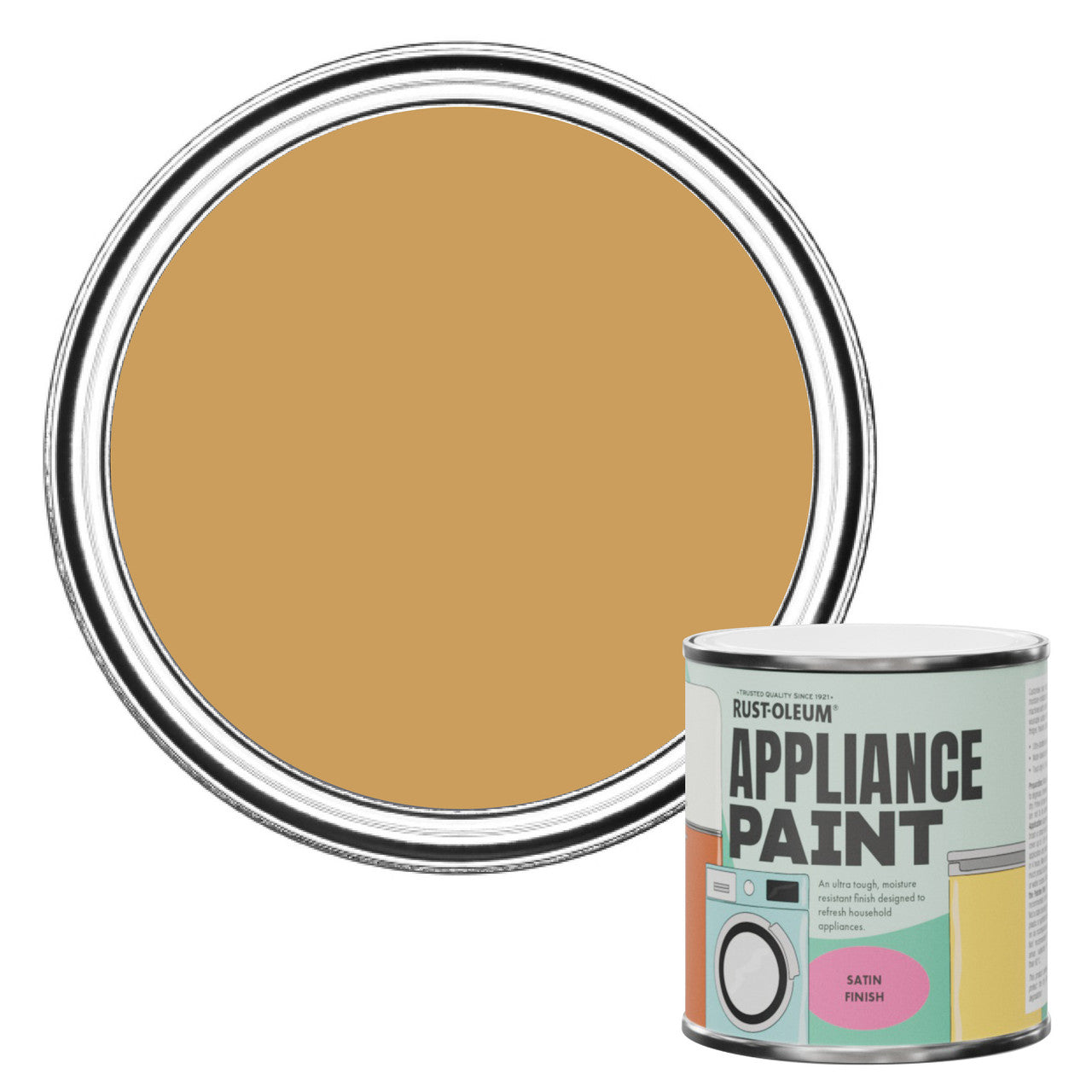 Rust-Oleum Yellow Satin Appliance Paint - Dijon 250ml