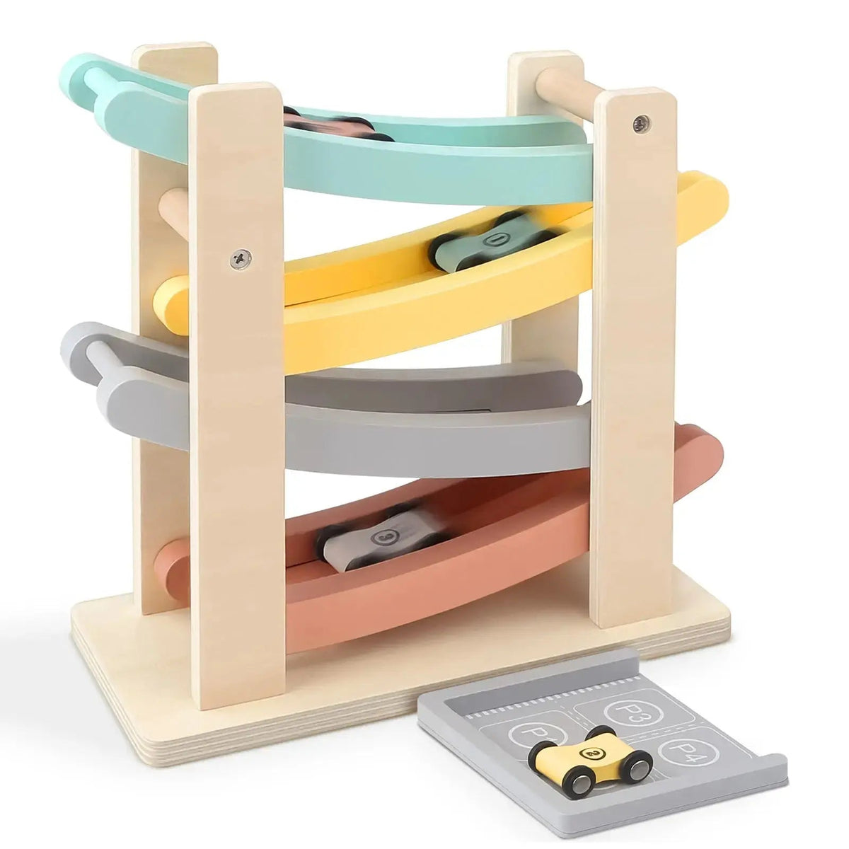 Wooden Car Ramp for Sensory Play