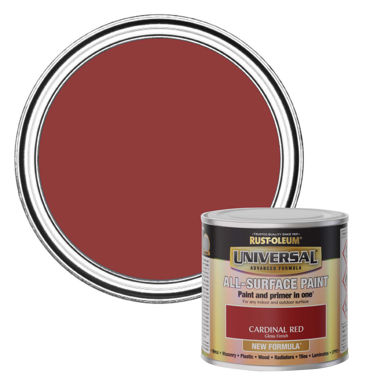 Universal All-Surface Paint Cardinal Red - 250ml