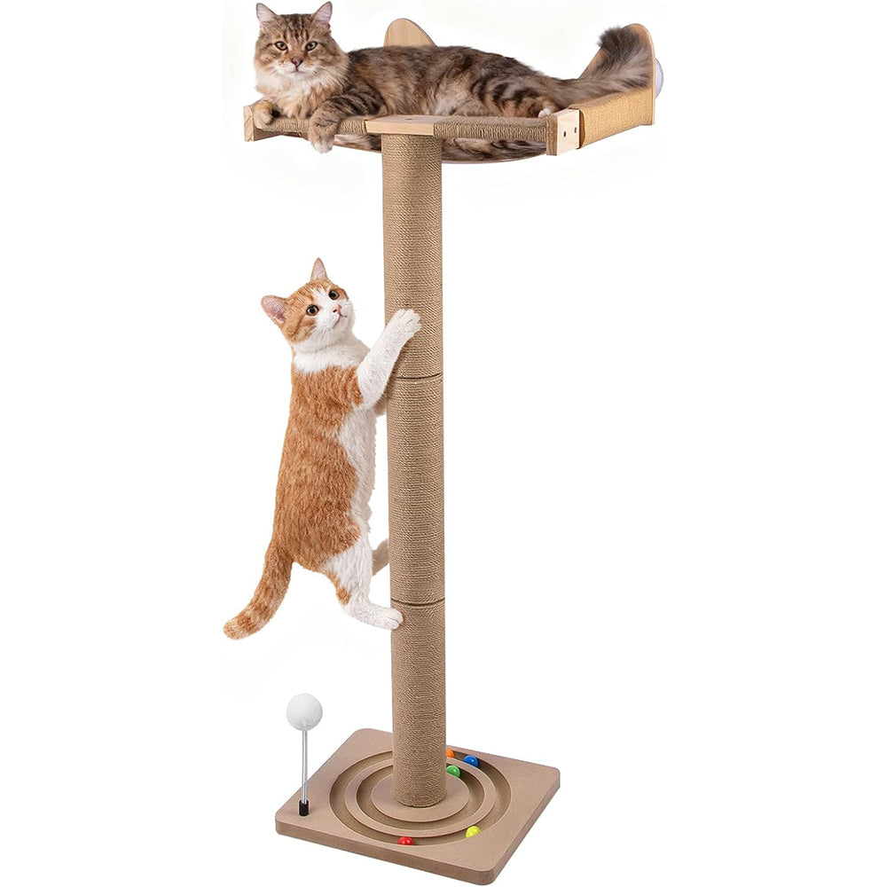 45" Adjustable Cat Tree Hammock with 3 Strong Suction Cups