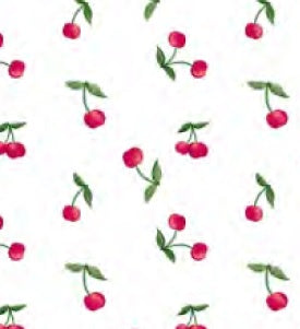 9FT REMOVABLE VINYL - Cherries by Barbie - WHITE
