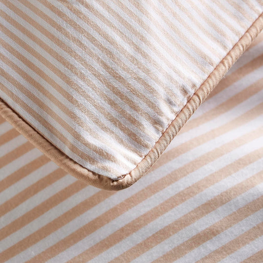 Dip & Doze The Striped Pillow Cases, Set of Two Clay Stripe