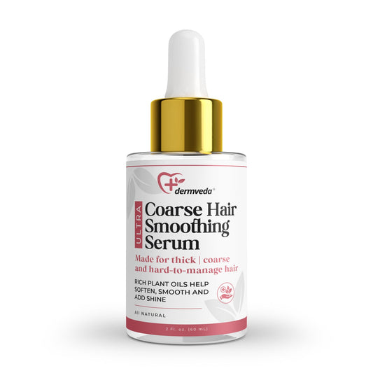 Dermveda Ultra Coarse Hair Smoothing Serum, Hair Smoothing Serum For Thick Coarse HaiR, 2 Fl Oz
