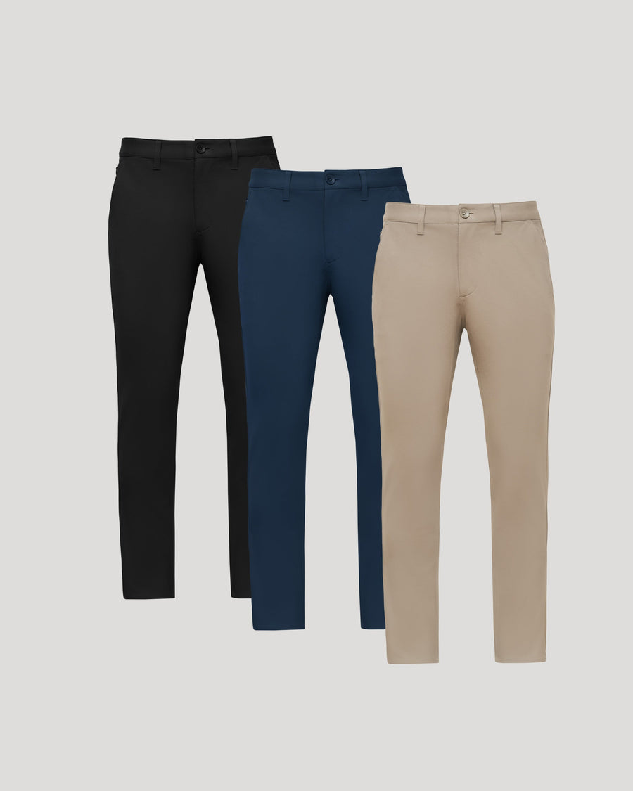 True Classic Core Slim Chino Pants 3-Pack | 30