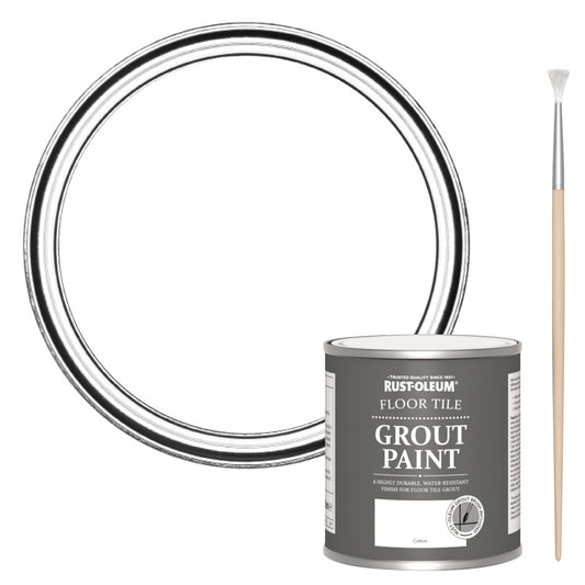 Rust-Oleum White Floor Grout Paint - Cotton 250ml