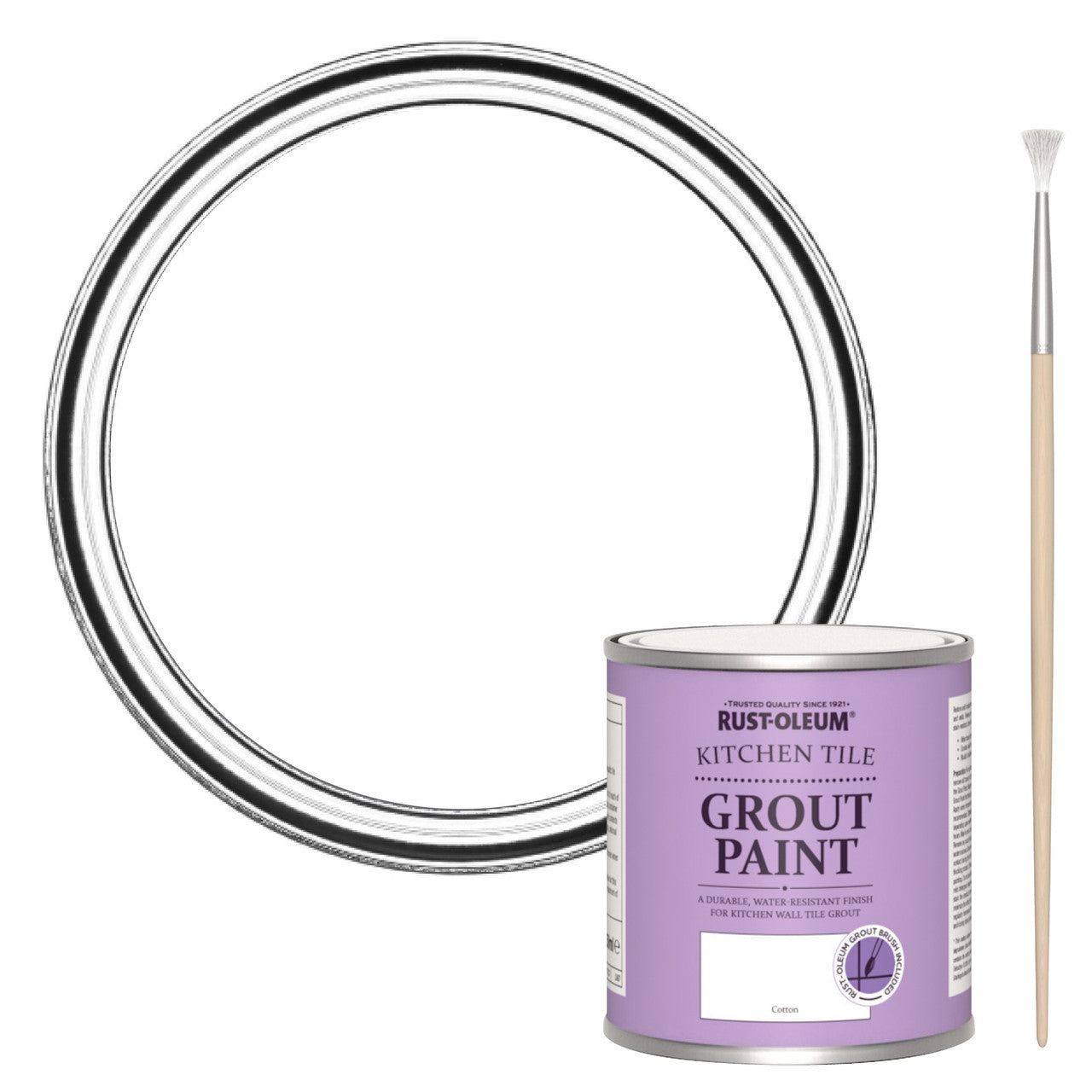 Rust-Oleum White Kitchen Grout Paint - Cotton 250ml