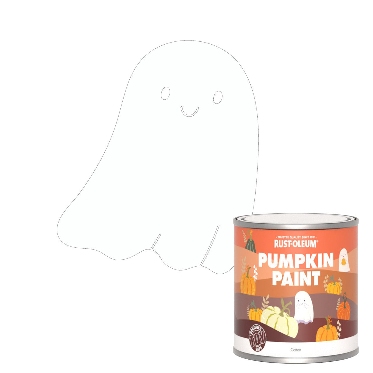 Rust-Oleum White Pumpkin Paint - Cotton 250ml
