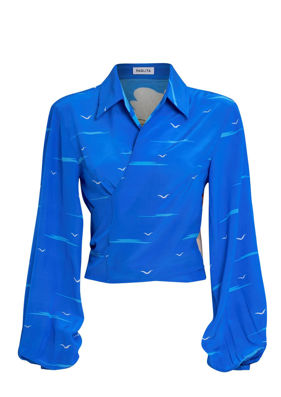 Amalfi Mimi Wrap Top - XS