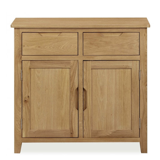 Devon Natural Oak Small 2 Door 2 Drawer Sideboard