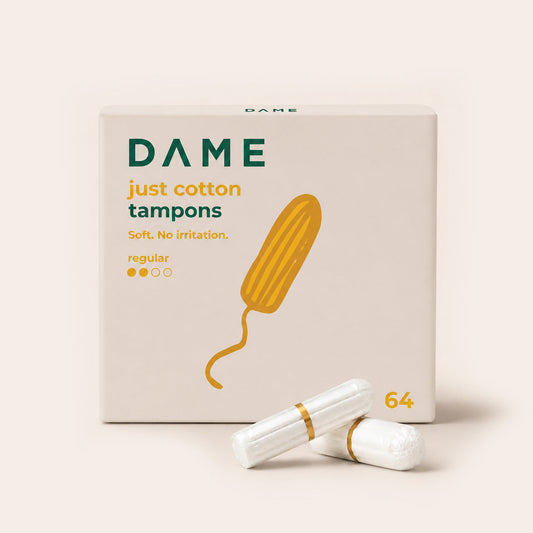 Organic Tampons Value Pack | Absorbency: Regular (64)