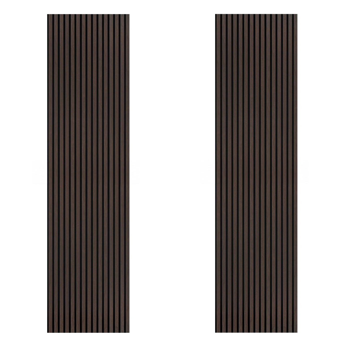Acoustic Slat Wood Wall Panel - Smoked Oak - 2400 - 2 Pack