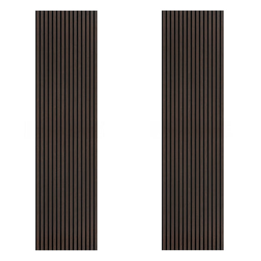 Acoustic Slat Wood Wall Panel - Smoked Oak - 2400 - 2 Pack