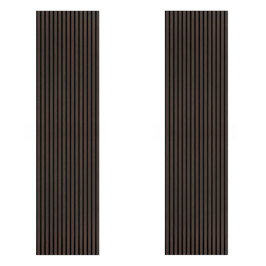 Acoustic Slat Wood Wall Panel - Smoked Oak - 2400 - 2 Pack