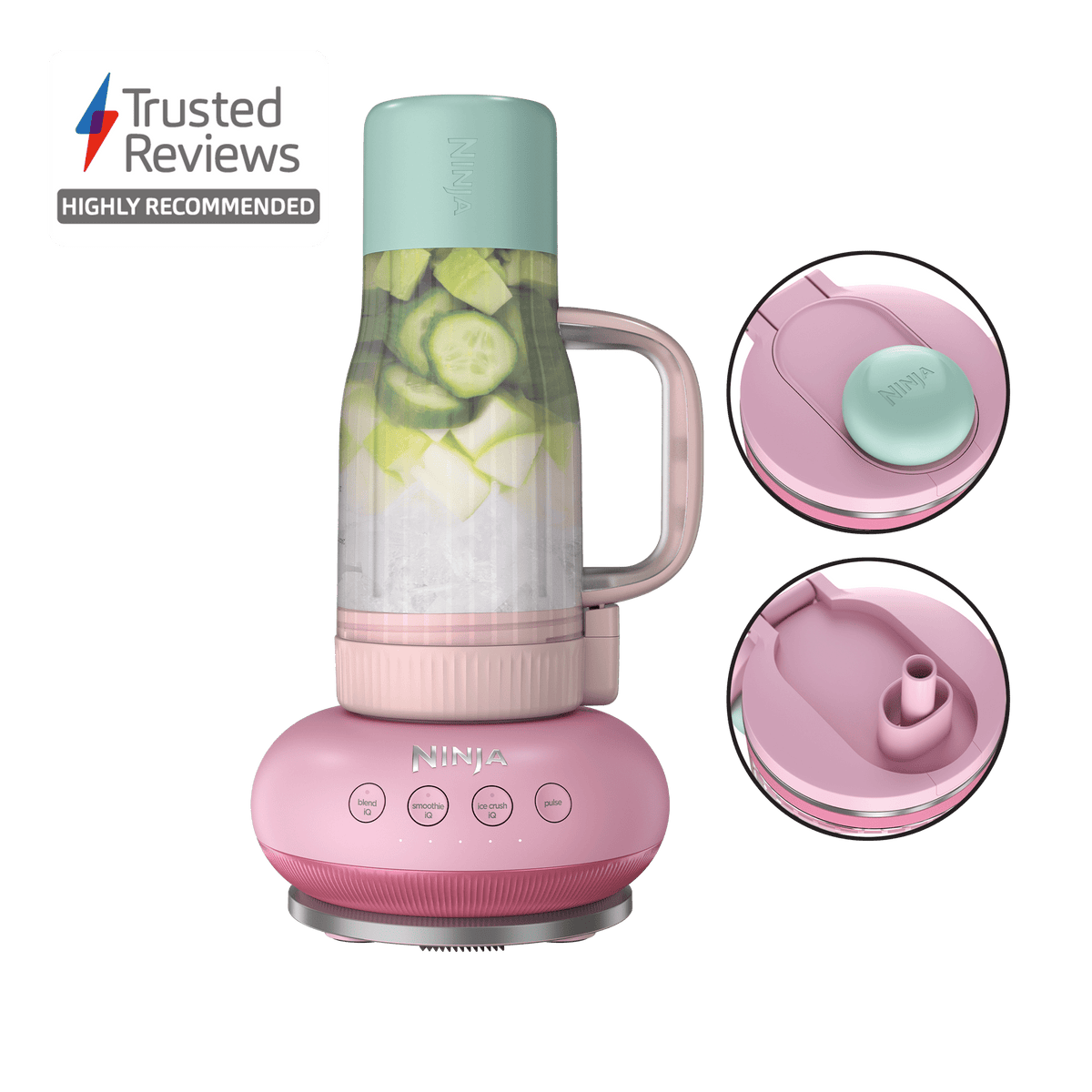 Ninja BlendBoss Tumbler Blender in Pink Peppercorn | DB351UKPK1BRN | by SharkNinja