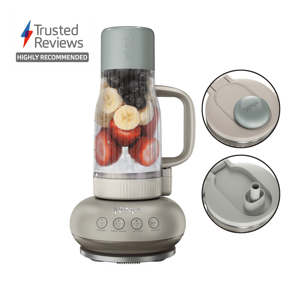 Ninja BlendBOSS Tumbler Blender in Stone | DB351UKST | by SharkNinja