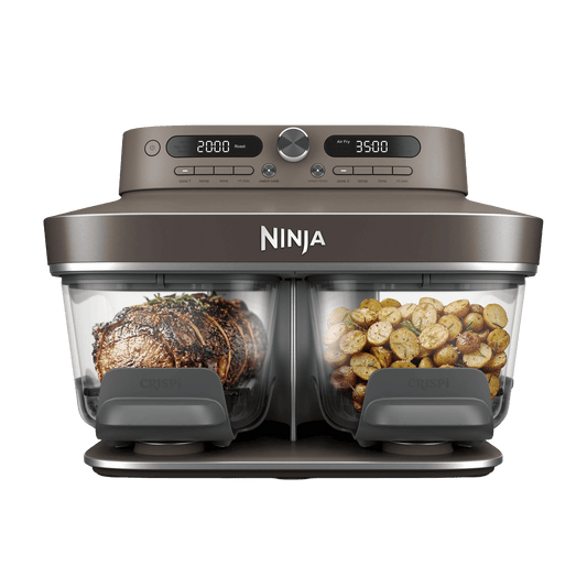 Ninja CRISPi DualZone 6-in-1 Function Glass Air fryer in Mocha | DD101UKBR1 | by SharkNinja