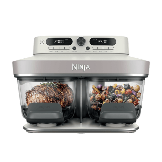 Ninja CRISPi DualZone 8-in-1 Function Glass Air Fryer in Bone | DD102UKIV2 | by SharkNinja