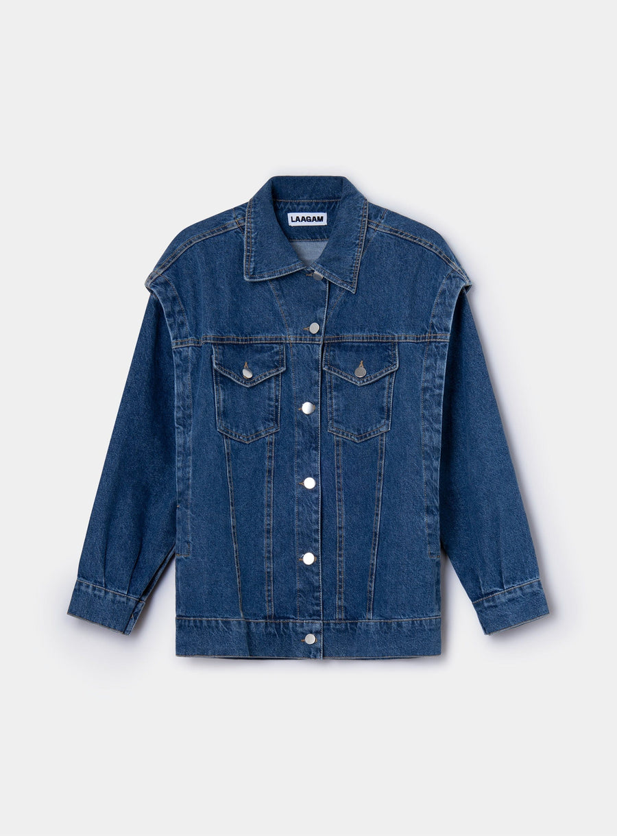 DE-NIMES INDIGO JACKET | Size: XS