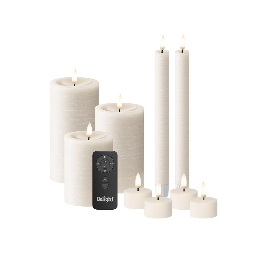 LED Lichtpaket 9-tlg., Elfenbein