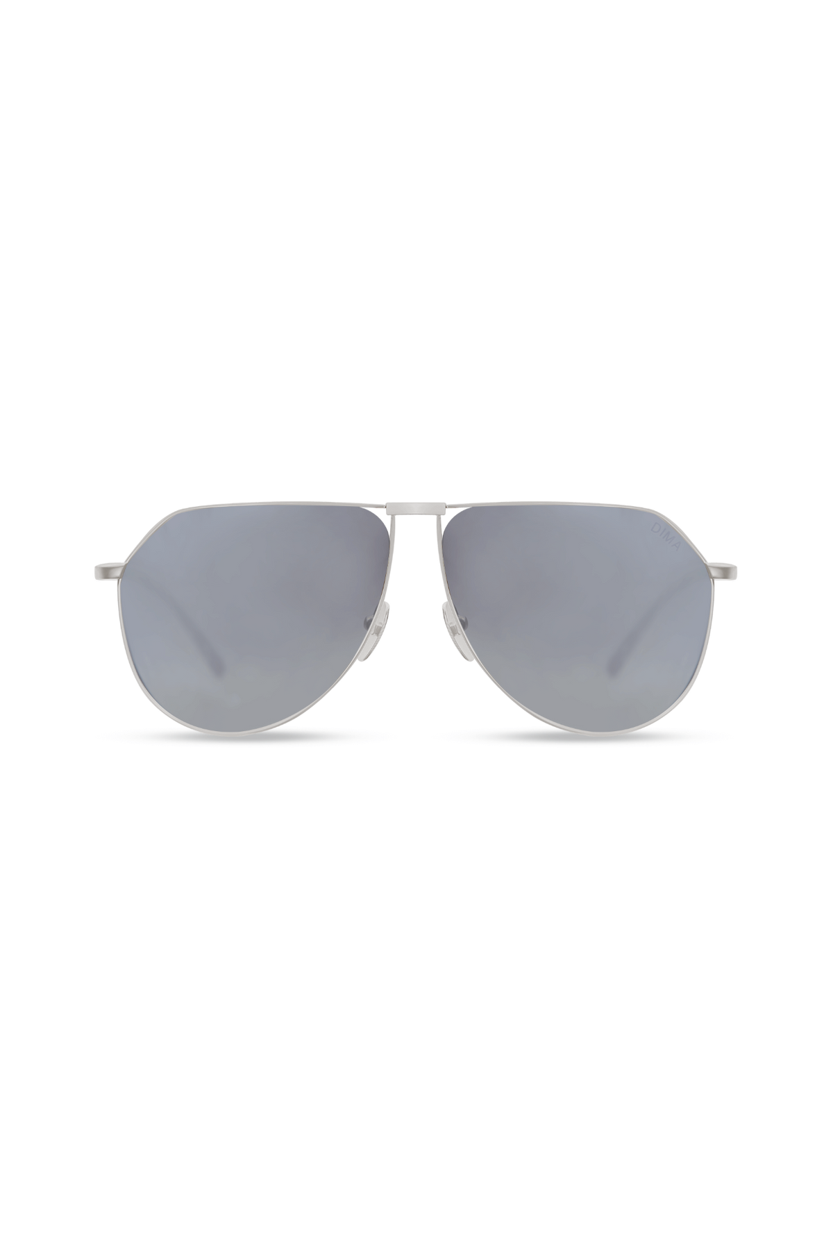 Auro - Silver Transparent Grey + Blue Gradient Mirror Lens