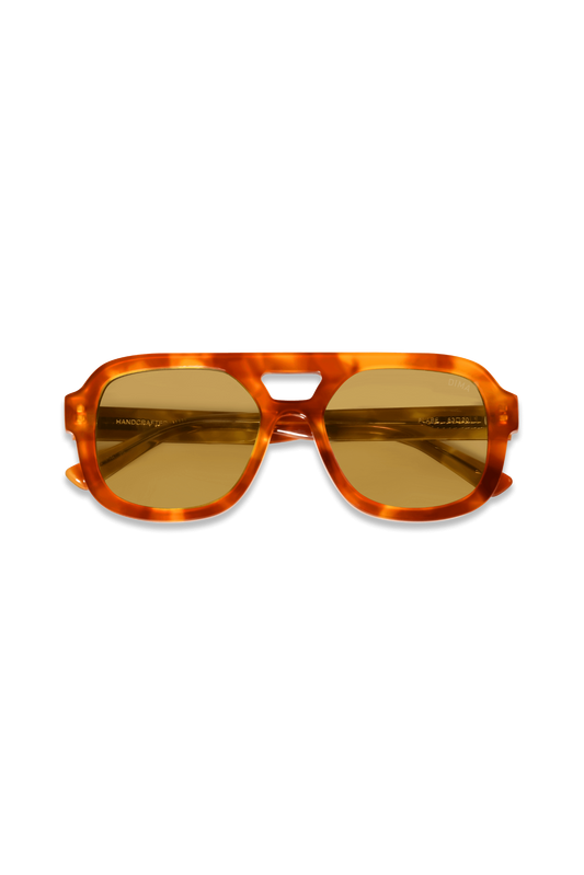 Flare - Havana + Yellow Lens