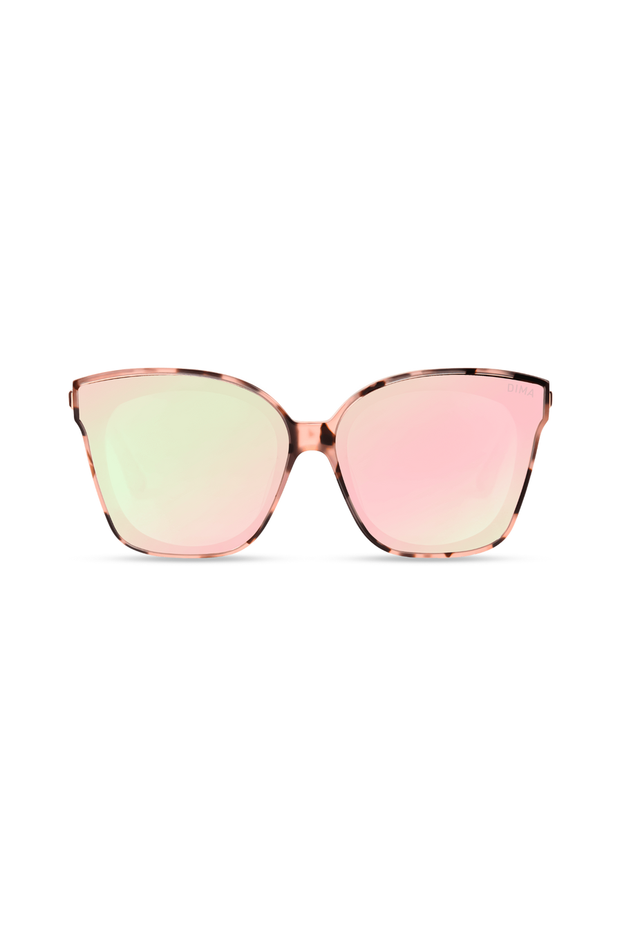 Lulu - Pink Tortoise + Rose Mirror Lens