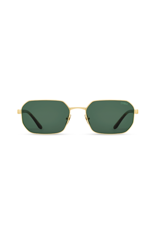 Crux - Gold/Dark Tortoise + Green Lens