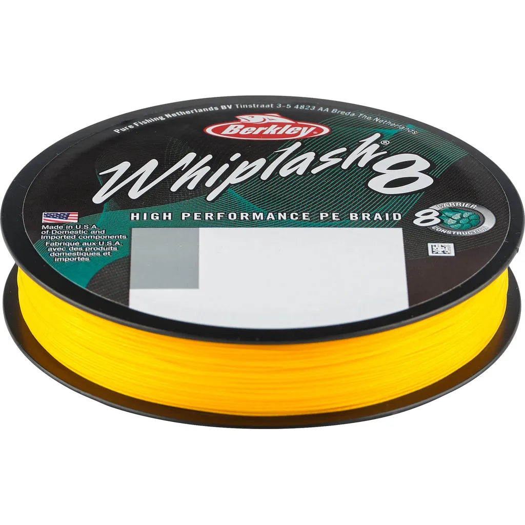 Berkley Whiplash 8 Braided Line 0.25mm 150m Yellow