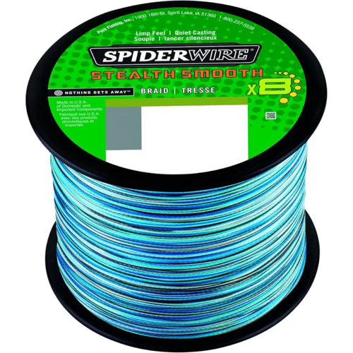 Spiderwire Stealth Smooth8 X8 0.19mm 18kg Blue Camo