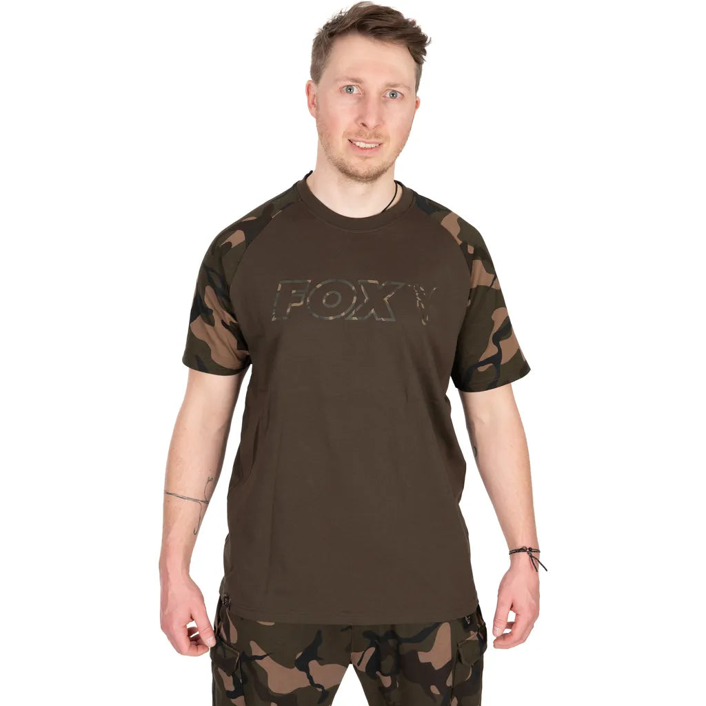 Fox Khaki Camo Outline T-Shirt S