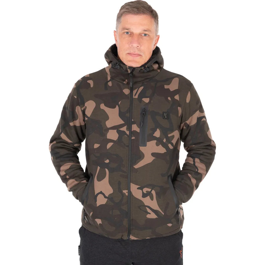 Fox Camo Full Zip Prem Sherpa Hoodie M