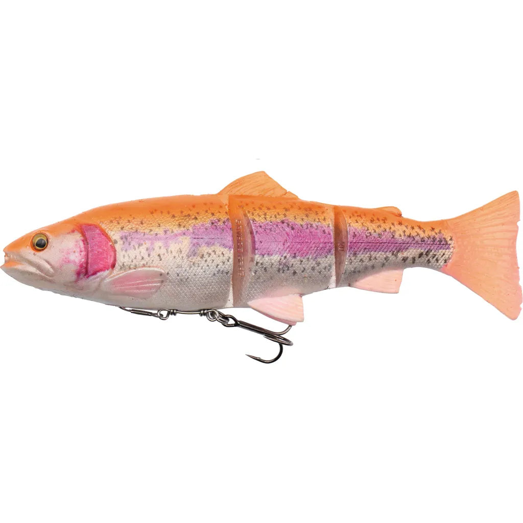 Savage Gear 4D Line Thru Trout Soft Baits 25cm 180g Slow Sinking Golden Albino